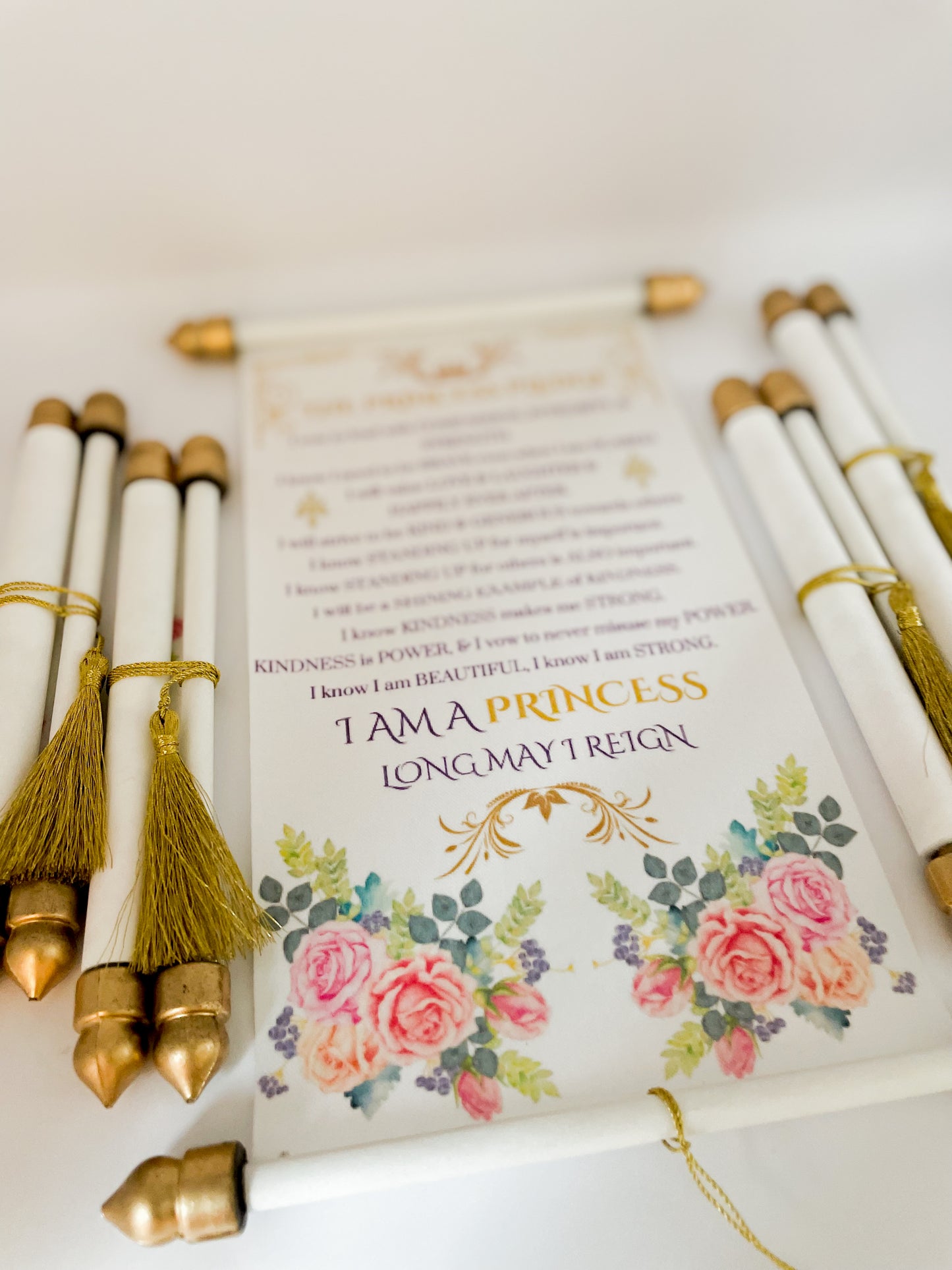 Princess Pledge Scroll for Princess Favors, Birthday Gift, EXCLUSIVE TO CROWNED OCCASIONS