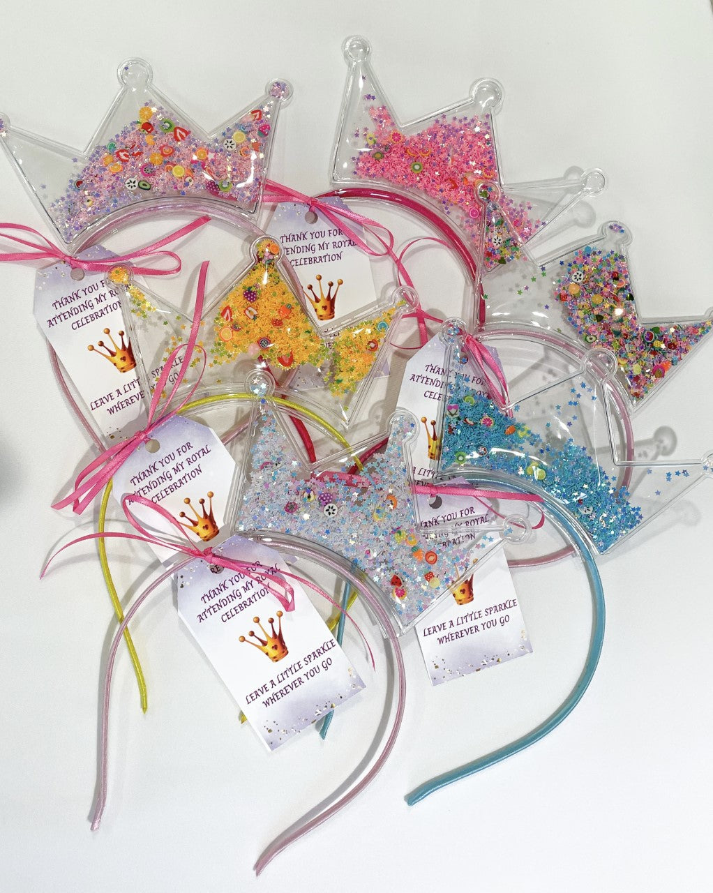 Princess Crown Headbands SET OF 6